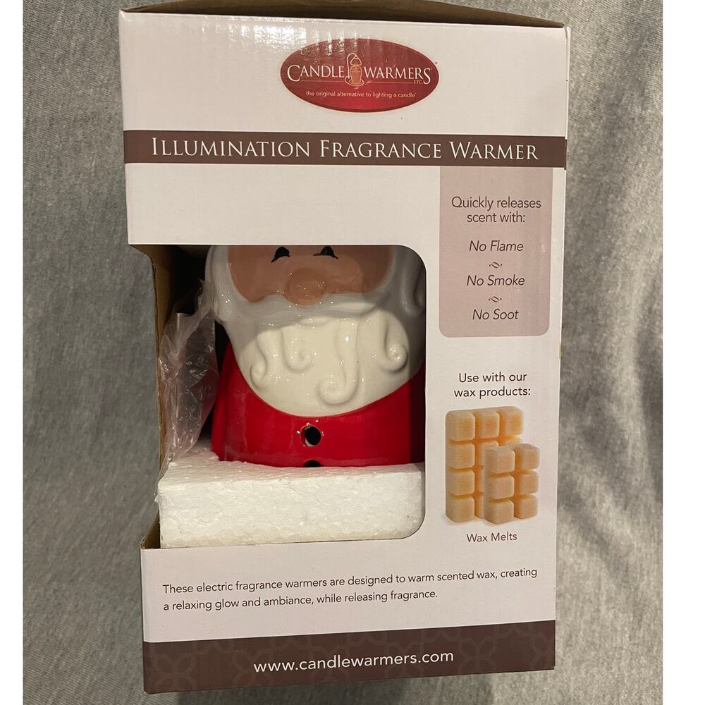 CANDLE WARMERS SANTA CLAUS  ELECTRIC FRAGRANCE TART WARMER NEW